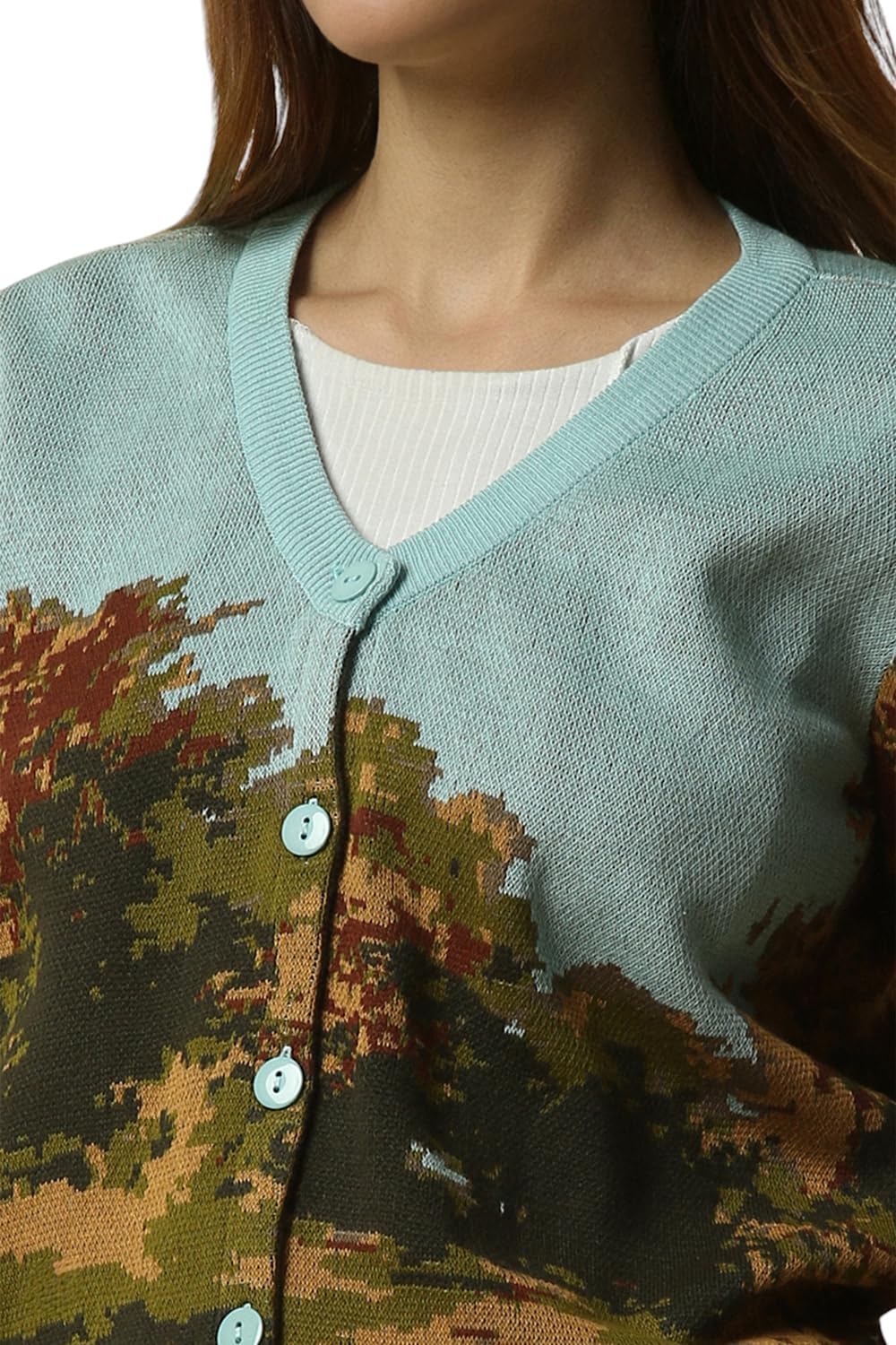 Allen Solly Women's Nylon Casual Sweater