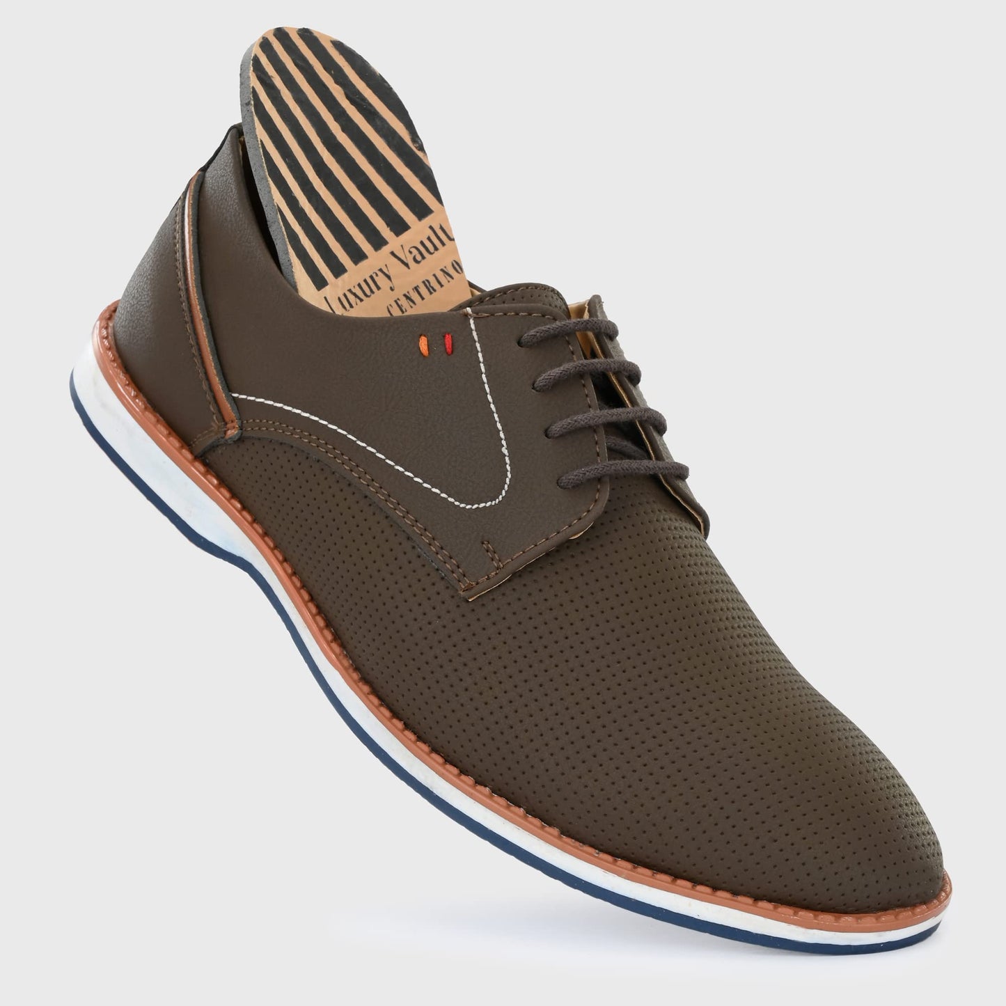 Centrino Men's 6018 Brown Sneakers_6 UK (6018-02)