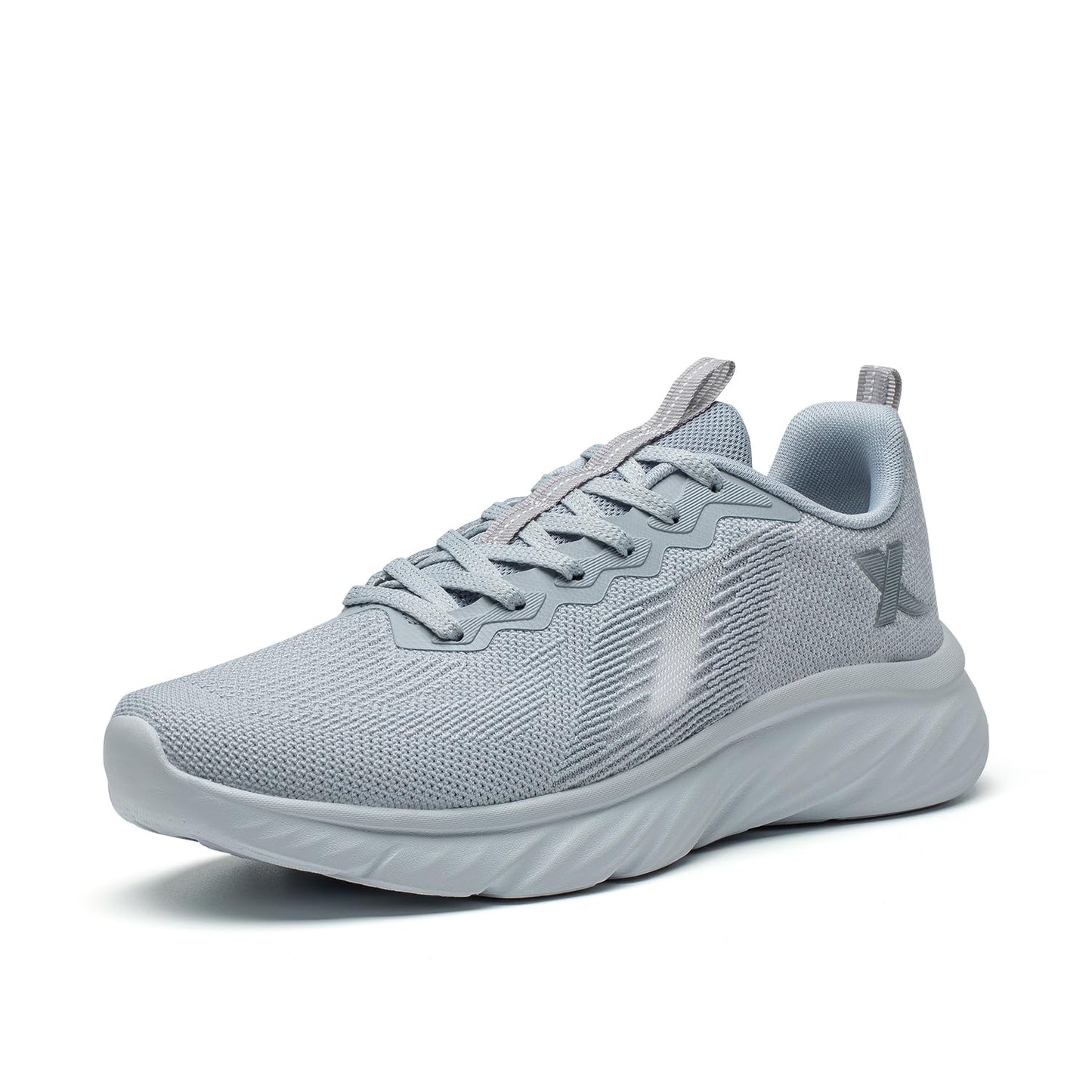 XTEP Running Shoes for Men Mass Life Series Lightweight Lace Up Comfortable Shoes(Eco Grey,Size 6)