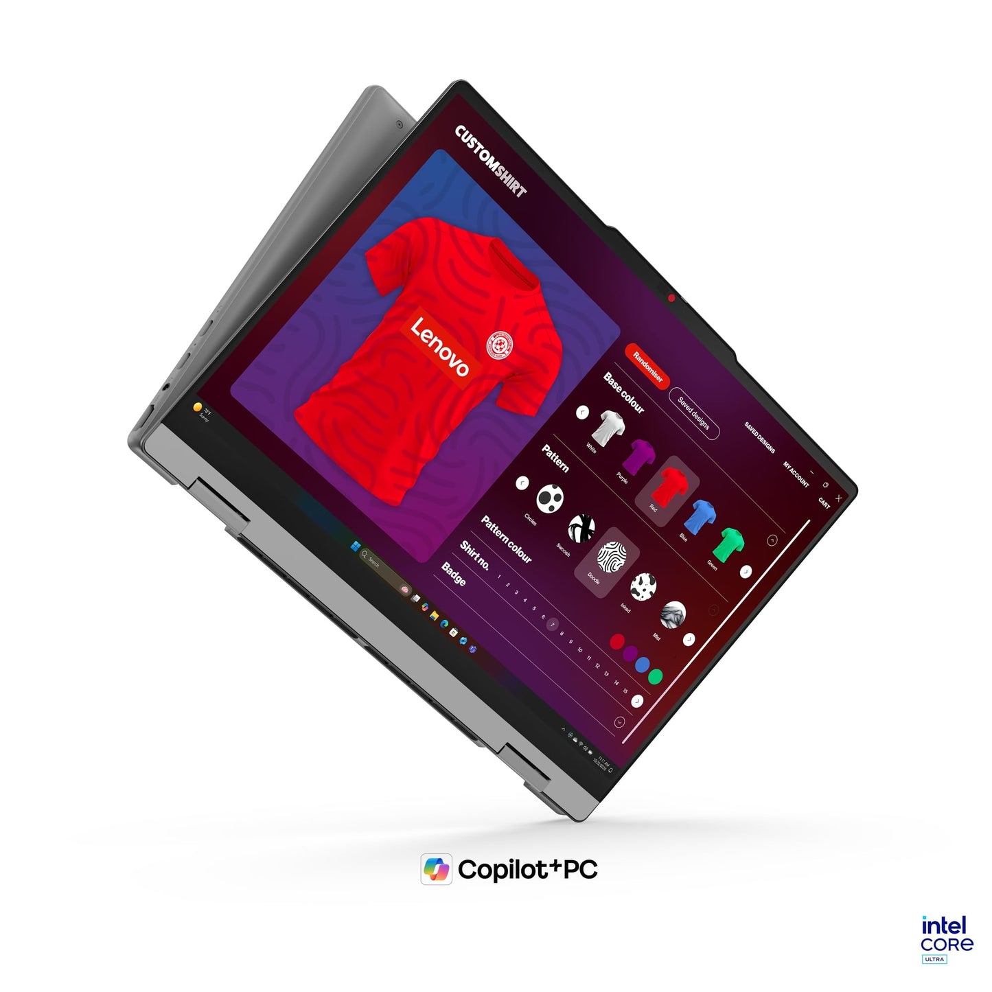 Lenovo IdeaPad 5 2-in-1 Convertible Laptop Intel Core Ultra 5 322 16GB RAM 512GB SSD 14" (35.5cm) WUXGA IPS Copilot+PC Windows 11 MS365 Basic+Office 2024 Lenovo Pen 2 1Yr ADP Grey 1.54Kg 83UG000HIN