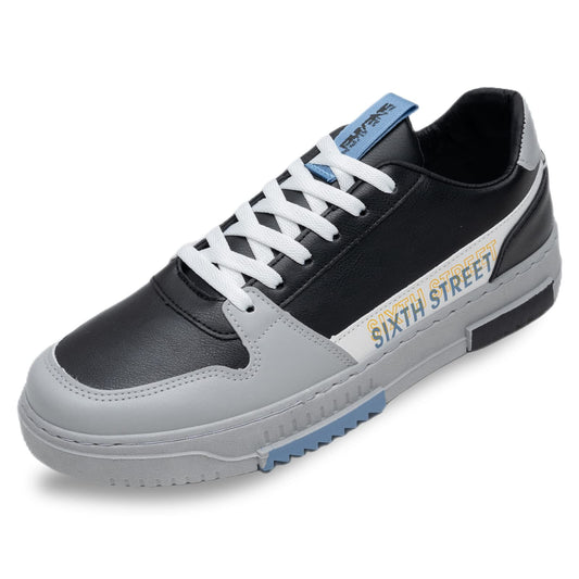Sixth Street Mens Ridge Black/Grey Sneakers_6 UK (SSM062)
