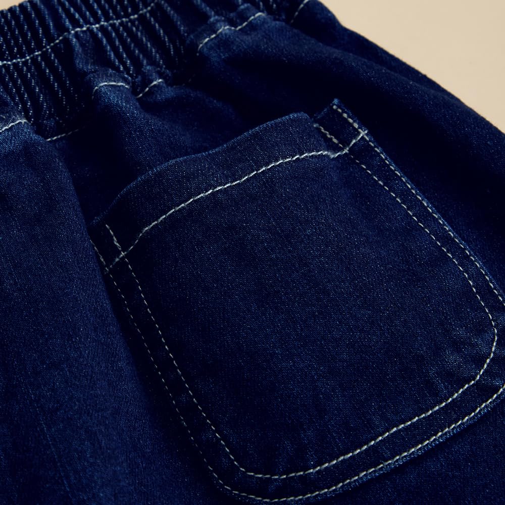 Hopscotch Girls Regular Fit Navy Solid Print Skirts