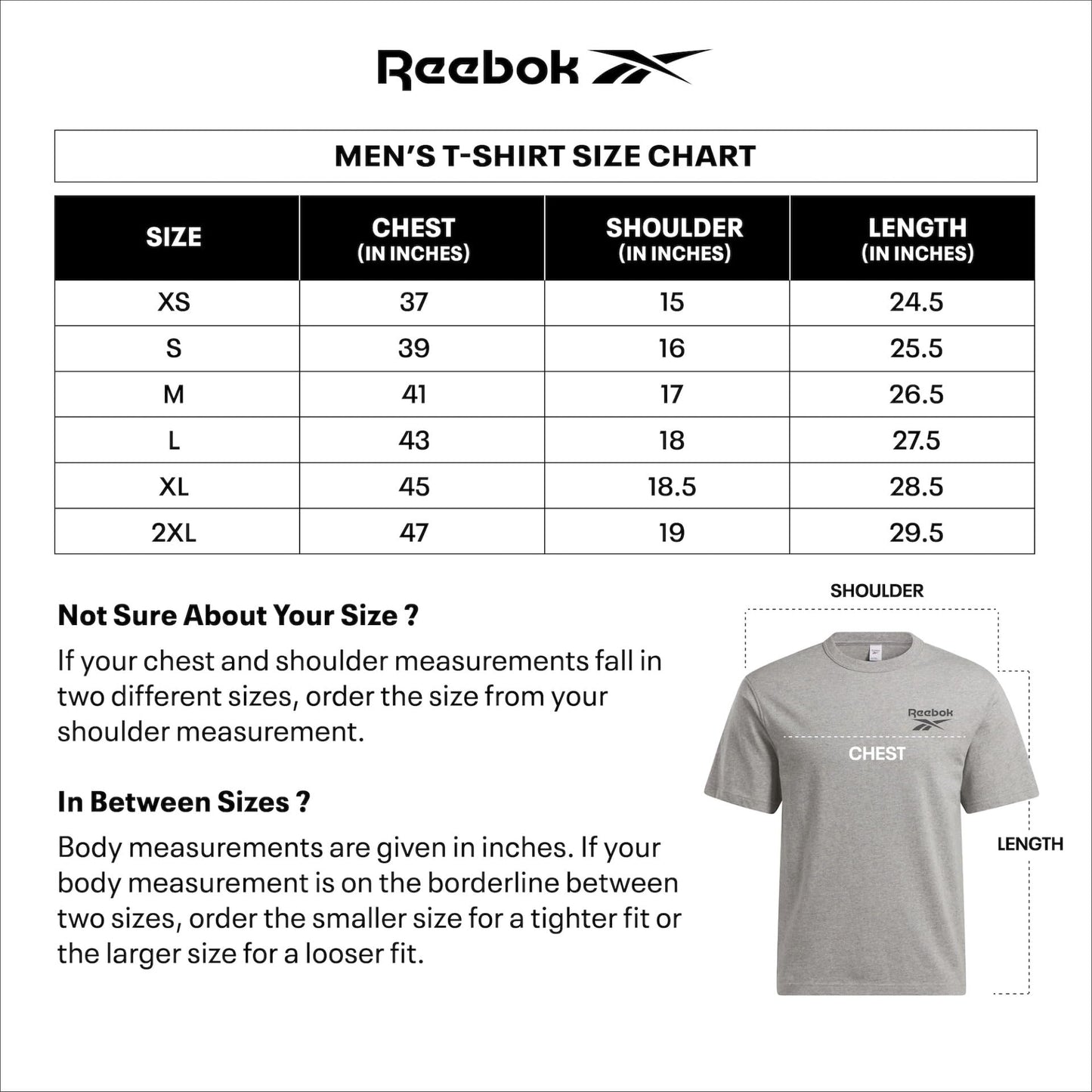 Reebok Men's Regular Fit T-Shirt (RMKCAA0943_Jet Black