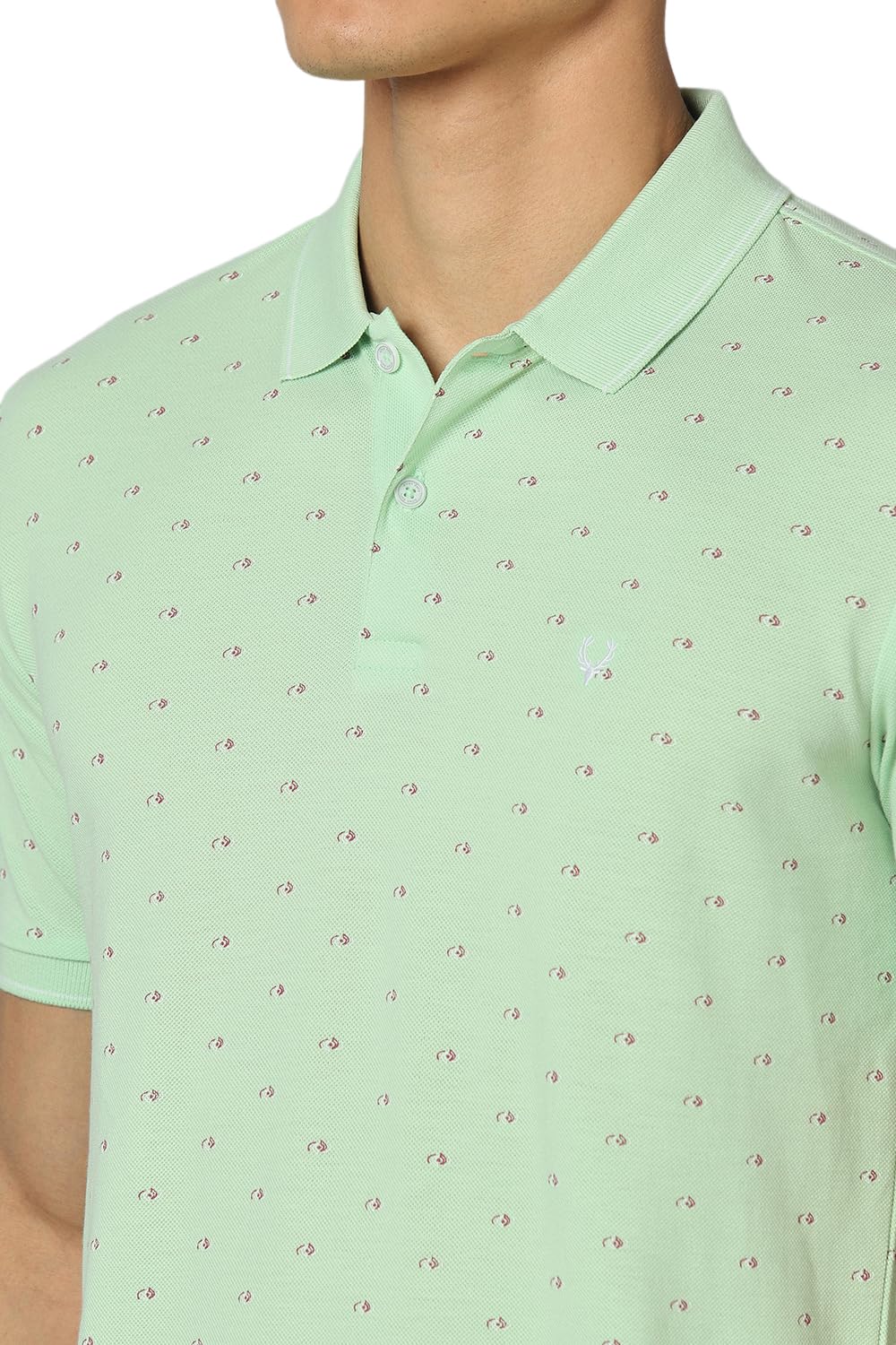 Allen Solly Men's Regular Fit T-Shirt (ASKPQRGFD80079_Green