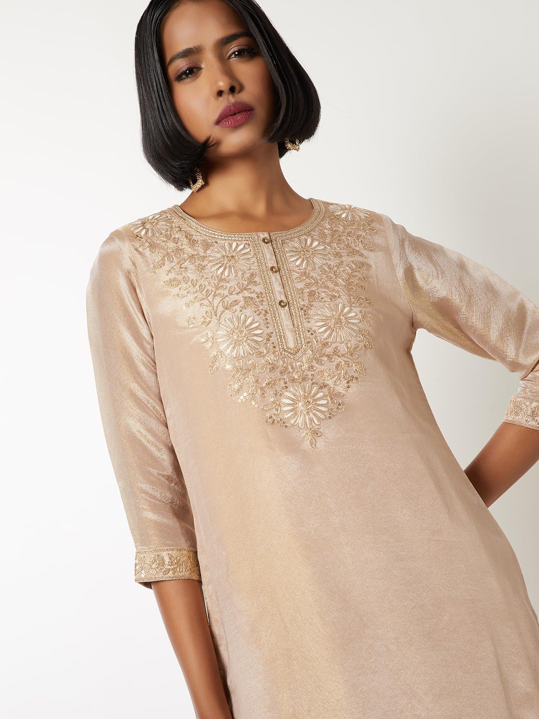 Max Women's Cotton Blend Kurta Set