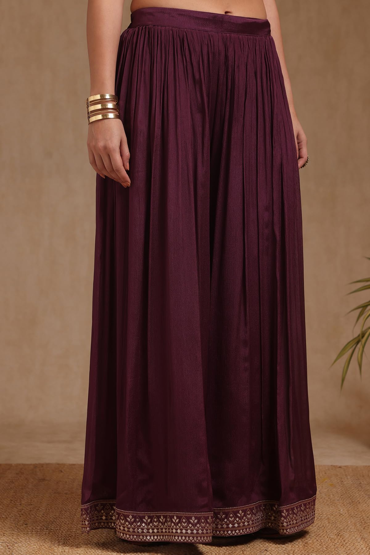 Soch Women's Chinon Gown (OWS5CD21742_Purple