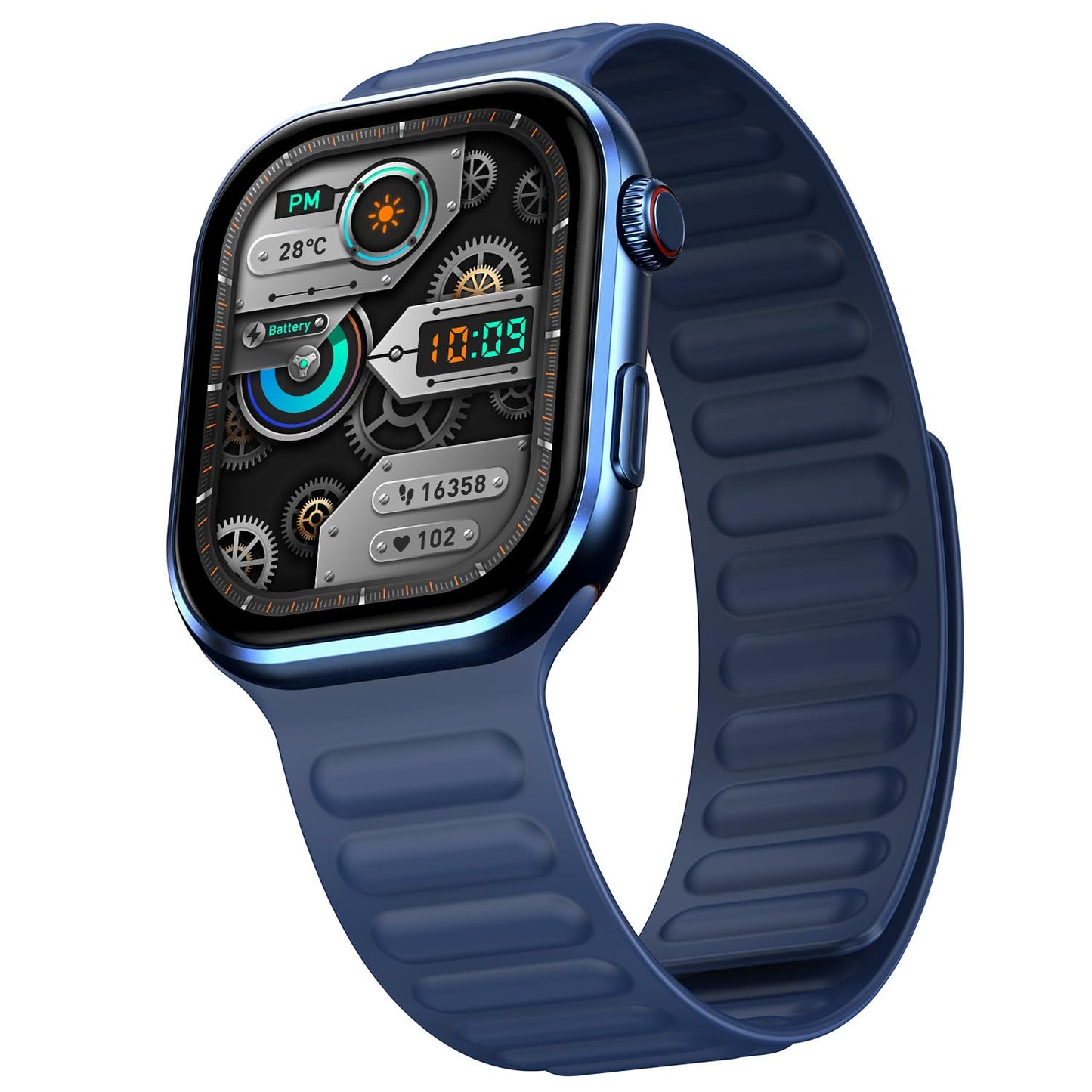 Fire-Boltt Brillia Pro Smart Watch with 51.3mm (2.02 inch) AMOLED Display, Bluetooth Calling, SpO2, Heart Rate Monitoring, 120+ Sports Modes, IP67 Waterproof, Long Battery Life (Blue)