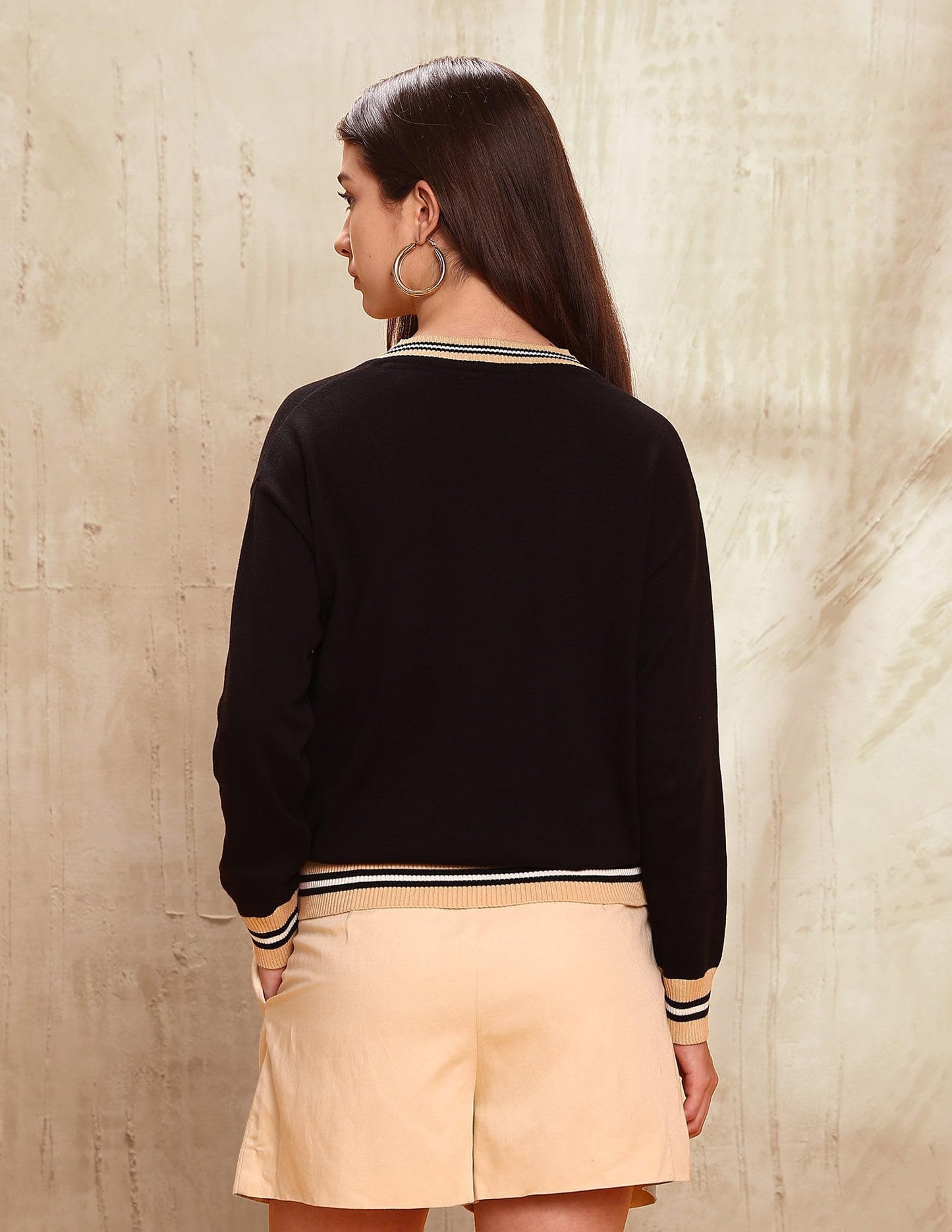 U.S. Polo ASSN. Women's Cotton Casual Sweater (UWAW25SWE213