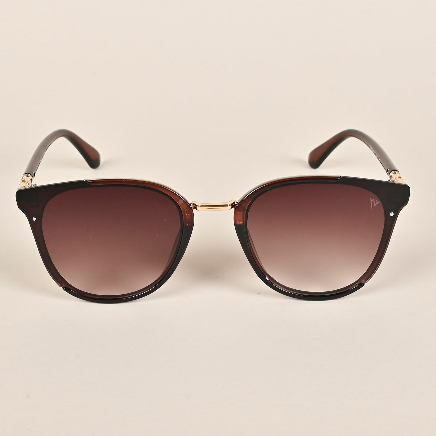 Voyage Uv Protected Cat Eye Women Sunglasses - (Brown Lens | Brown Frame | Gradient Sunglasses), Free Size