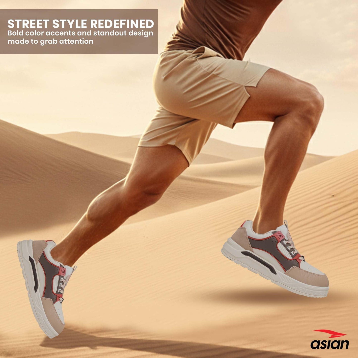 ASIAN Nexus-02 Men’s Casual Sneakers | Trendy Lace-Up Design | Lightweight Comfort, Premium Finish & Anti-Slip Sole for Daily Use