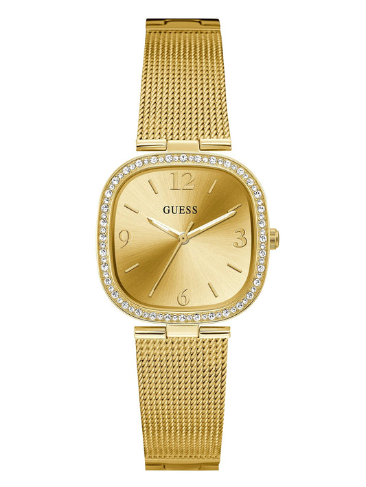 Guess Tapestry Collection Analog Gold Dial Women's Watch-GW0354L2