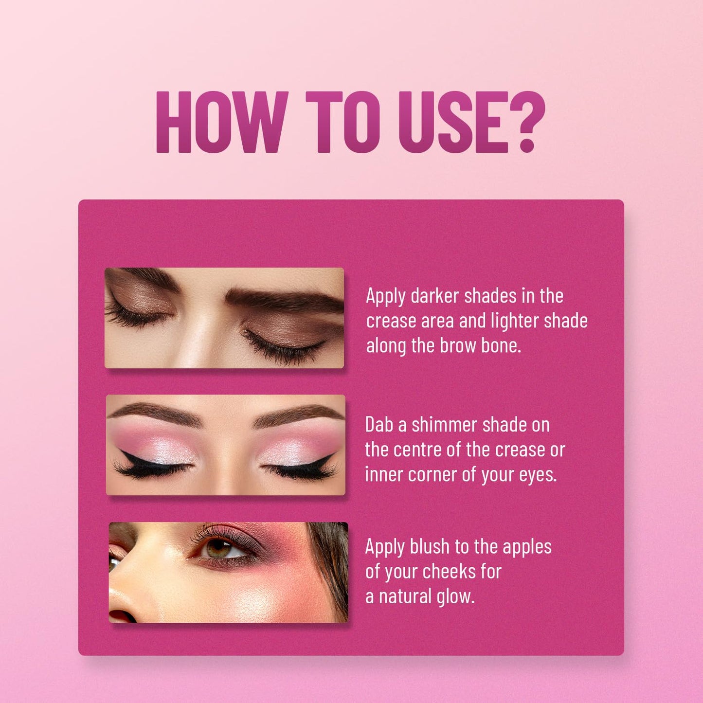 Swiss Beauty Face and Eye Dual Passport Palette | Eyeshadow + Blusher Palette | Combination of Mattes and Shimmers | Compact and Travel Friendly makeup kit | Shade- Everyday, 4.5g