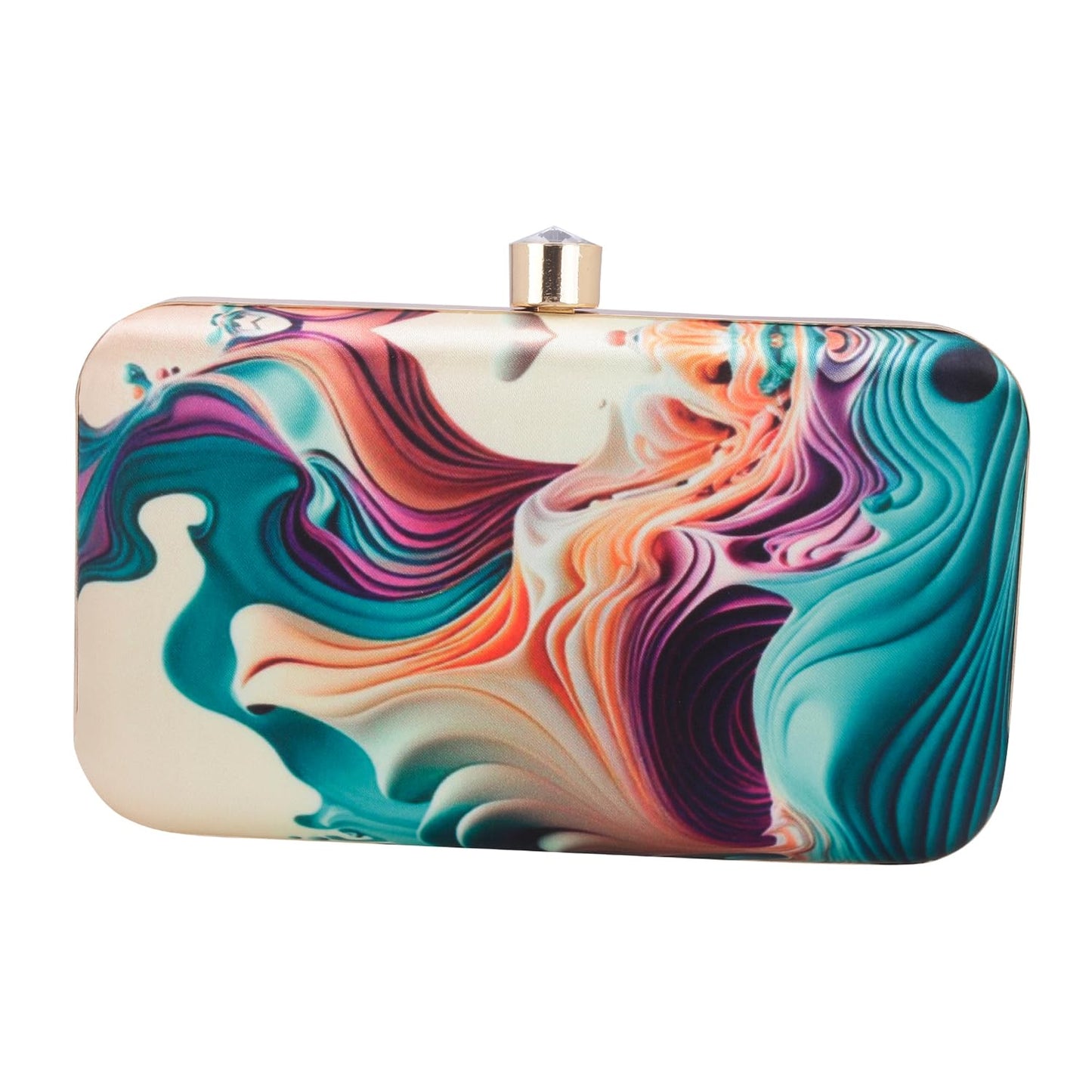 SWISNI Hand Crafted Designer Box Clutch For Women, Clutch For Women/Hand Clutch For Women (Multi-6)