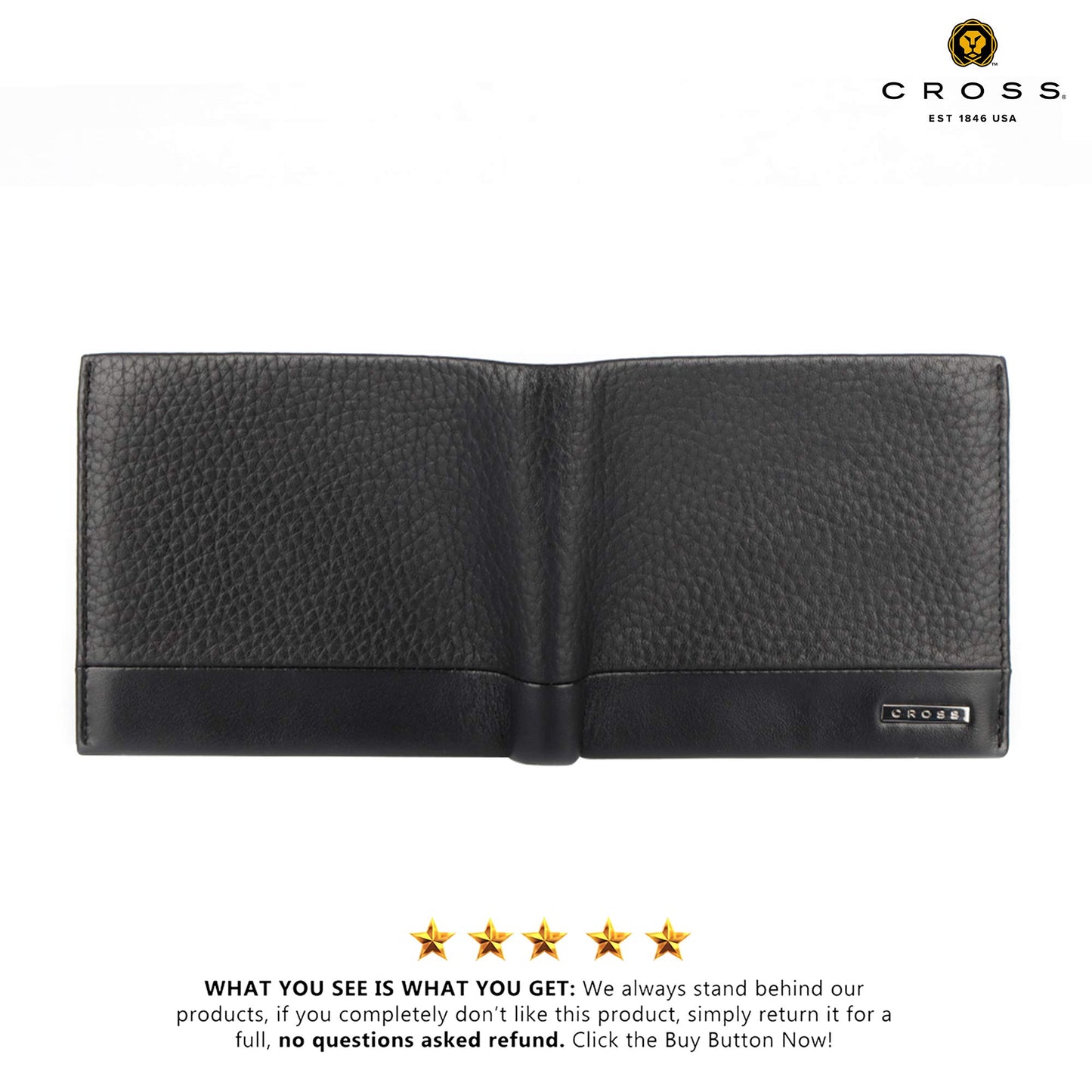 Cross Black Leather Men's Wallet (AC068120-1)