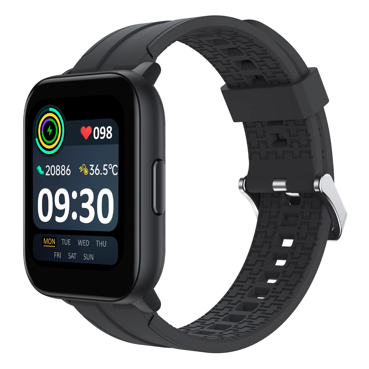 (Refurbished) realme Techlife Smart Watch SZ100 1.69" HD Display with SpO2, Heart Rate & Temperature Mon