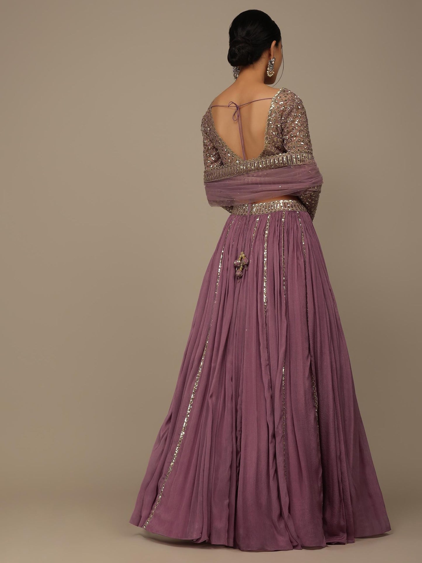 Zeel Clothing Women's Georgette Semi-stitched Sequins Zari Embroidered Lehenga Choli With Dupatta (7090-Pink--Lehenga-Choli-Latest; Free Size) (Pink)