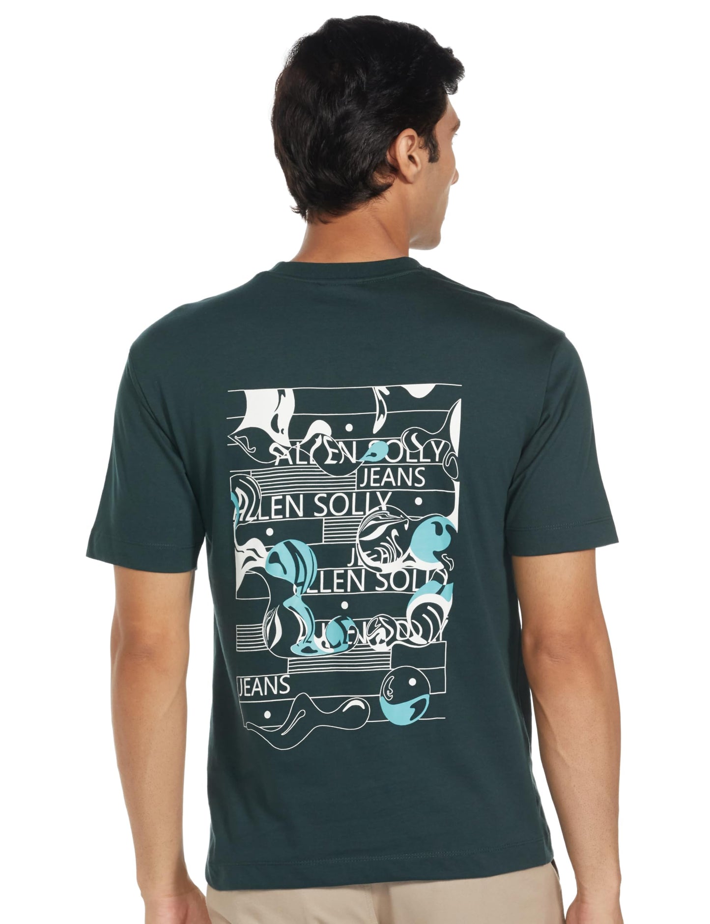 Allen Solly Mens T Shirt Green