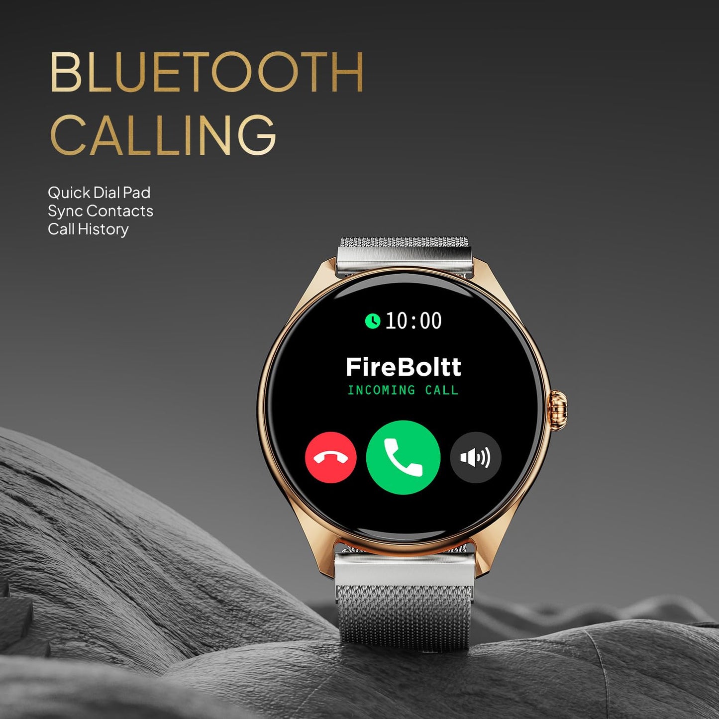 Fire-Boltt Phoenix Ultra Smart Watch 1.39 inch Bluetooth Calling, AI Voice Assistant, Metal Body with 120+ Sports Modes, SpO2, Heart Rate Monitoring (Gunmetal Grey)