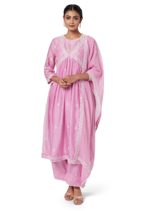 BIBA Women's Cotton Suit Set (SKDGULNAAZ8672SS23LGTMAU_Purple
