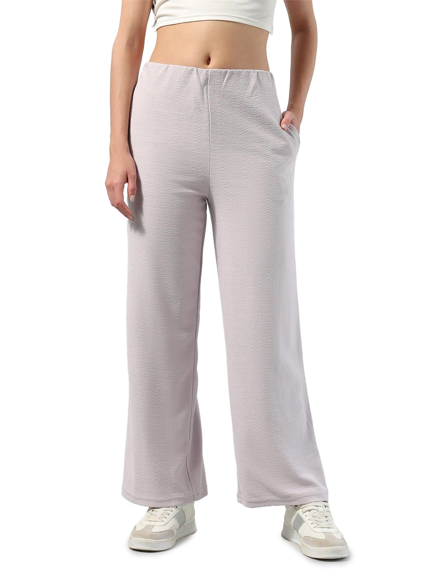 U.S. Polo ASSN. Textured Straight Fit Lounge Trousers (UWAW25TRO156_Pink_30)