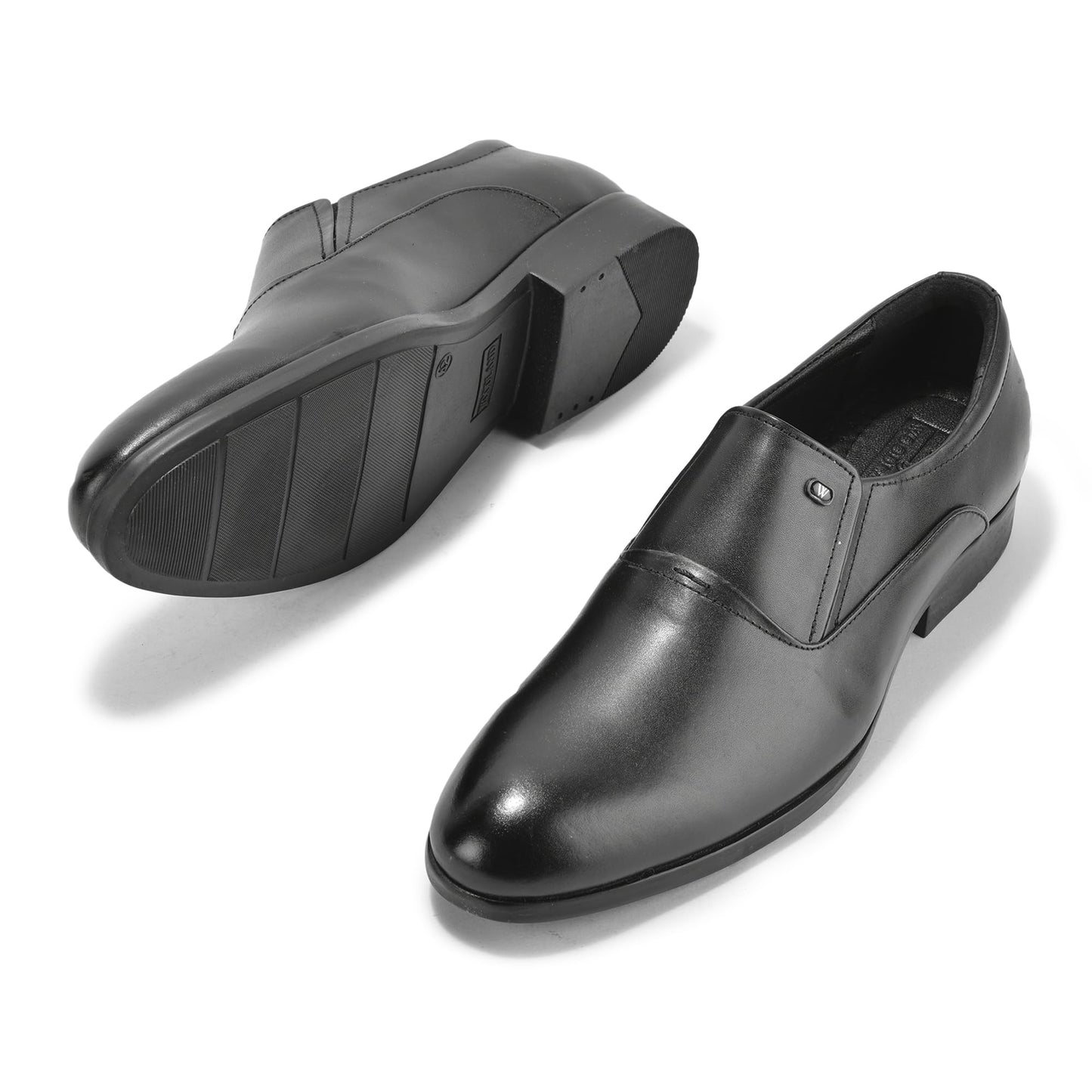 Woodland Men's Black Softy Crust Formal Shoes-6 UK (40 EU) (GW 4907023)