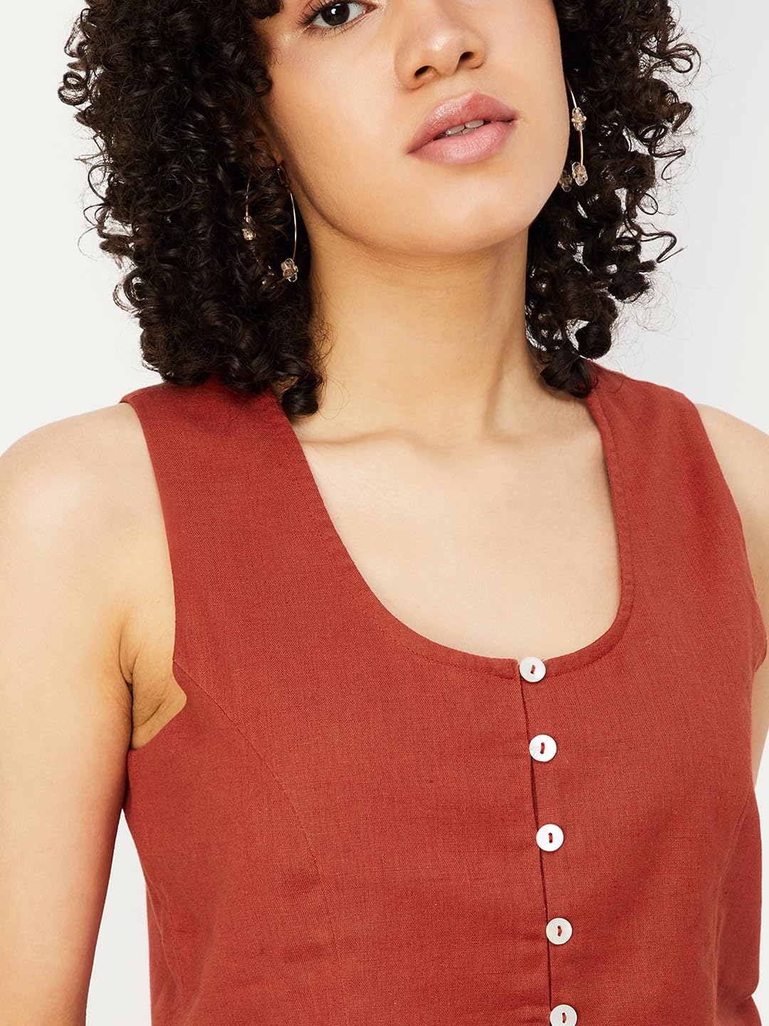 Max Women's Regular Fit Top (NM43009RUST_Rust