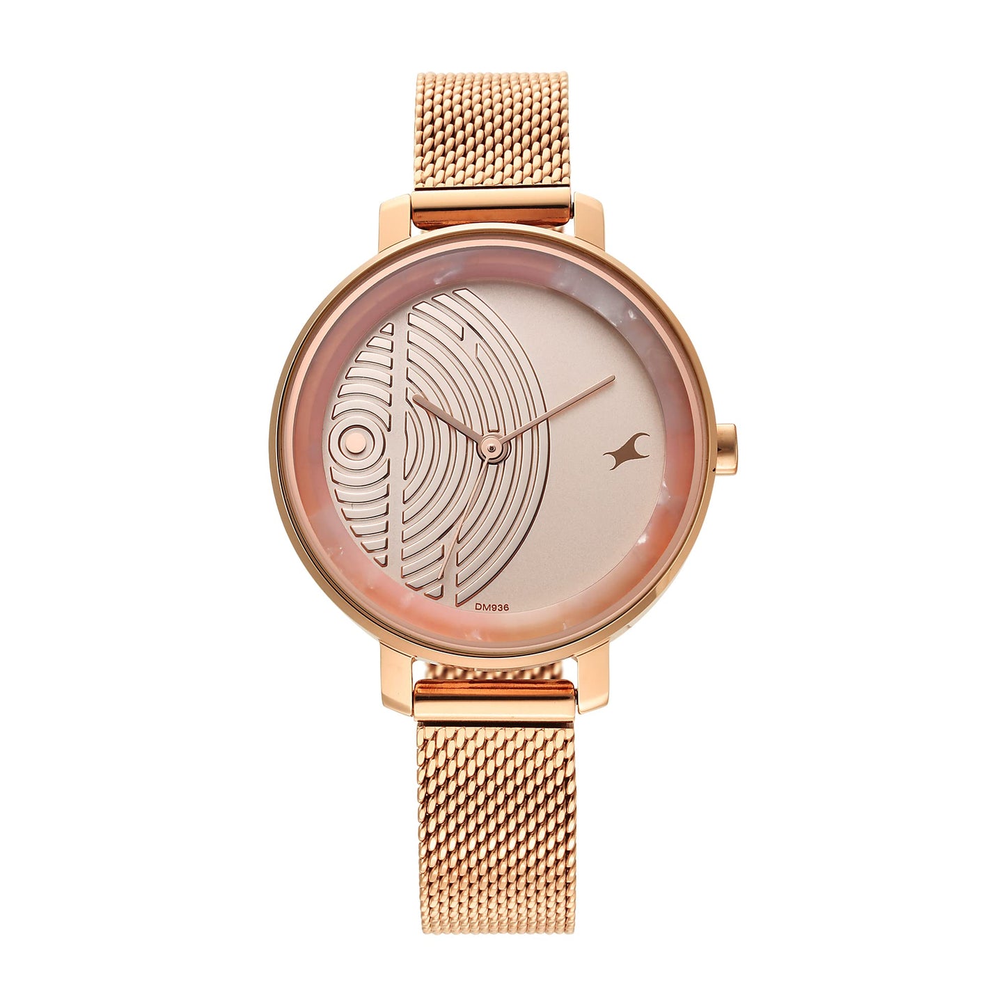Fastrack Younique Quartz Analog Rose Gold Dial Rose Gold Stainless Steel Strap Watch for Girls - NS6278WM01