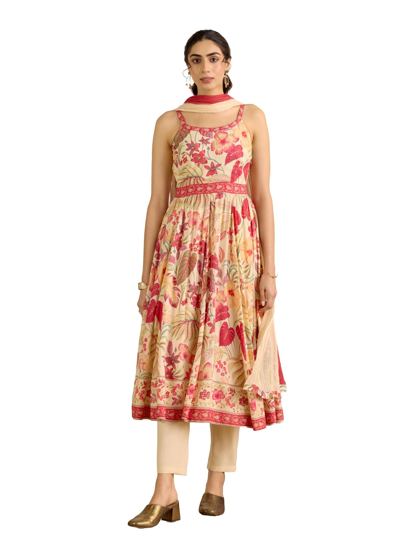 Aarke Ritu Kumar Ecru Aurora Kurta With Pant And Dupatta
