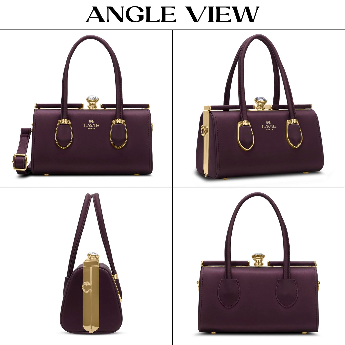 LAVIE PARIS Women's Gazelle Frame Satchel Bag | Satchel Handbag for Work | Ladies Purse | Stylish Shoulder Bag | Gift for Women