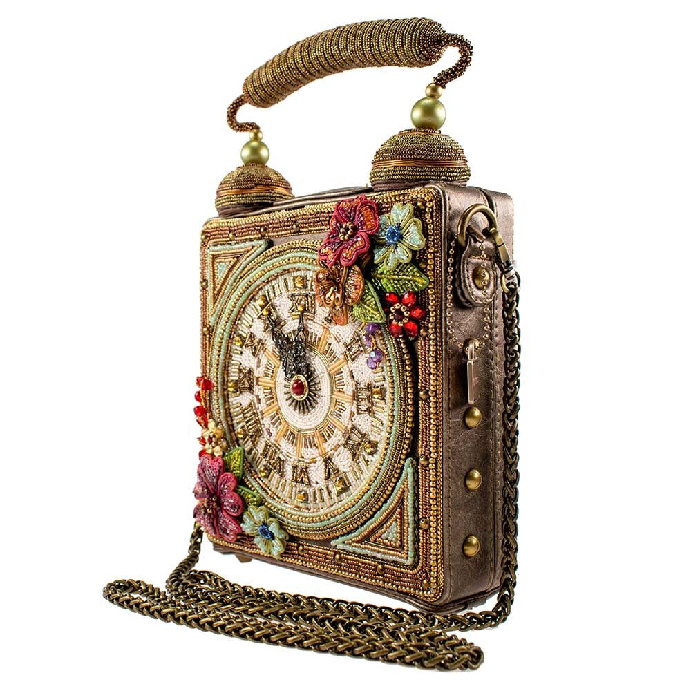 Mary Frances Time of Your Life Top Handle Clock Handbag, Multi, Multi