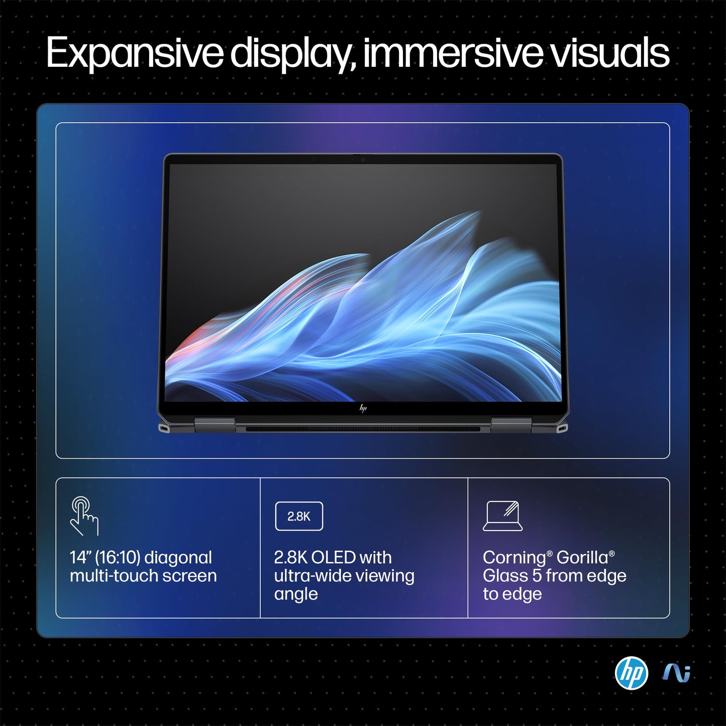 HP OmniBook Ultra Flip (Previously Spectre) Intel Core Ultra 7 256V 47 Tops (16GB LPDDR5X, 1TB SSD) OLED, 500 nits,14''/35.6cm, Touch 2-in-1, Win11, Office21, Gray,1.34kg, fh0026TU Next Gen AI Laptop