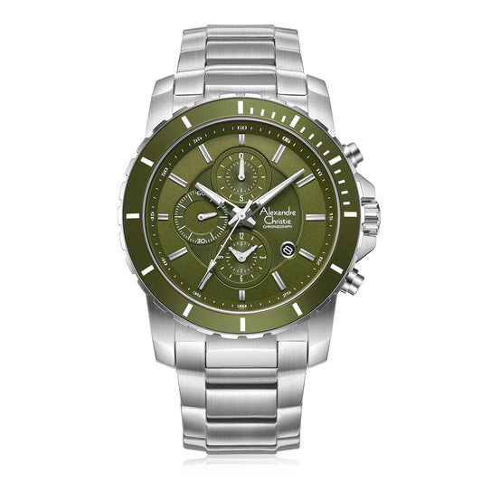 Alexandre Christie 6141MCBSSGN Men's Chronograph Watch 44 mm