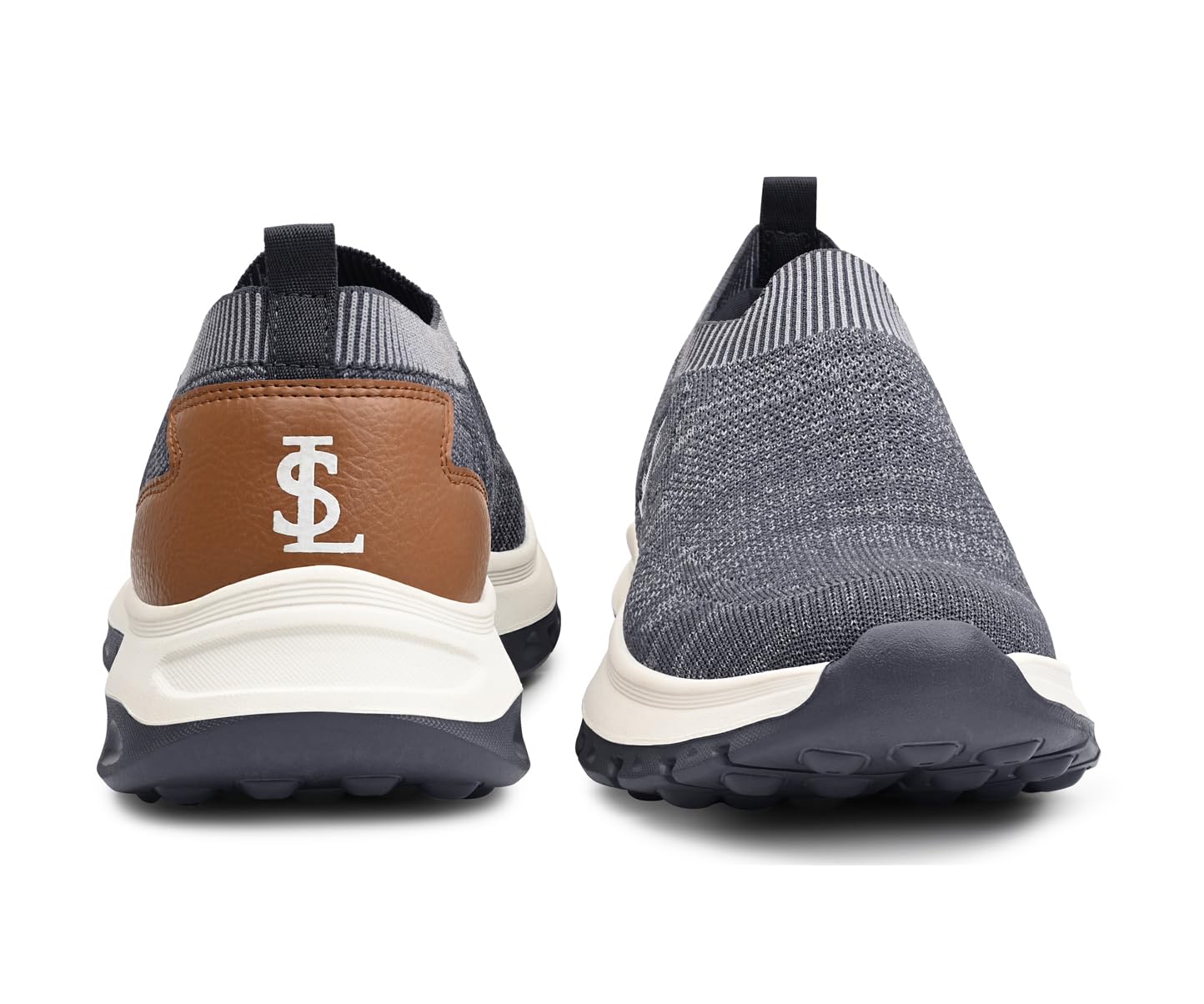 LOUIS STITCH Men’s Grey and Tan Lightweight Athleisure Sport Shoes | Dual-Color EVA Sole | Casual Sneaker & Athleisure Wear | LS-AT-FS01-GYTN