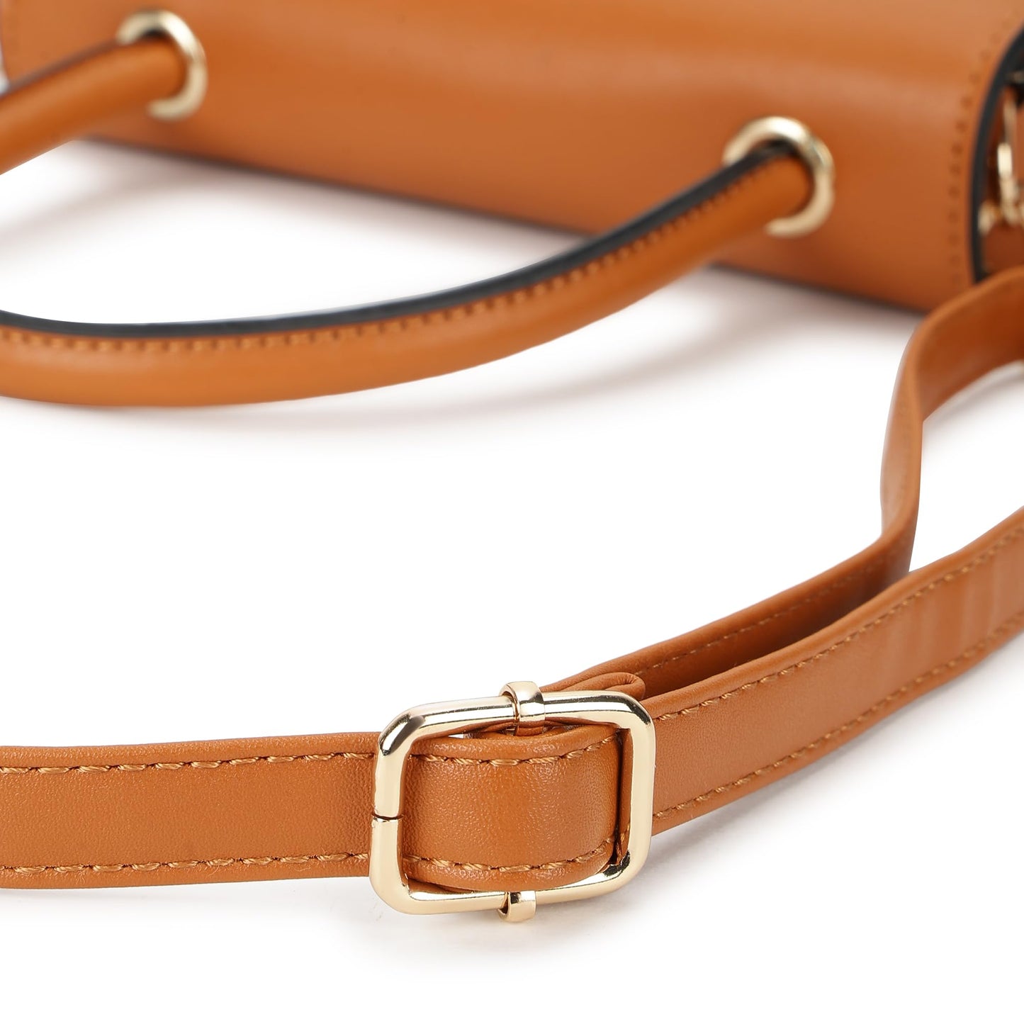 Fastrack Solid PU Structured Handheld Bag For Women, Girls and Ladies| with Detachable Sling Strap and Button closure | Ladies Purse Handbag | Handbags for Casual Carry