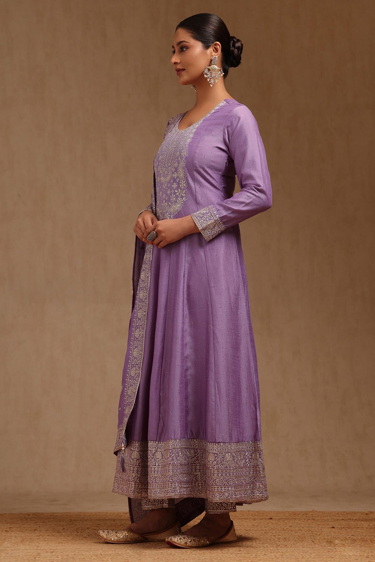 Soch Womens Vichitra Embroidered Suit Set