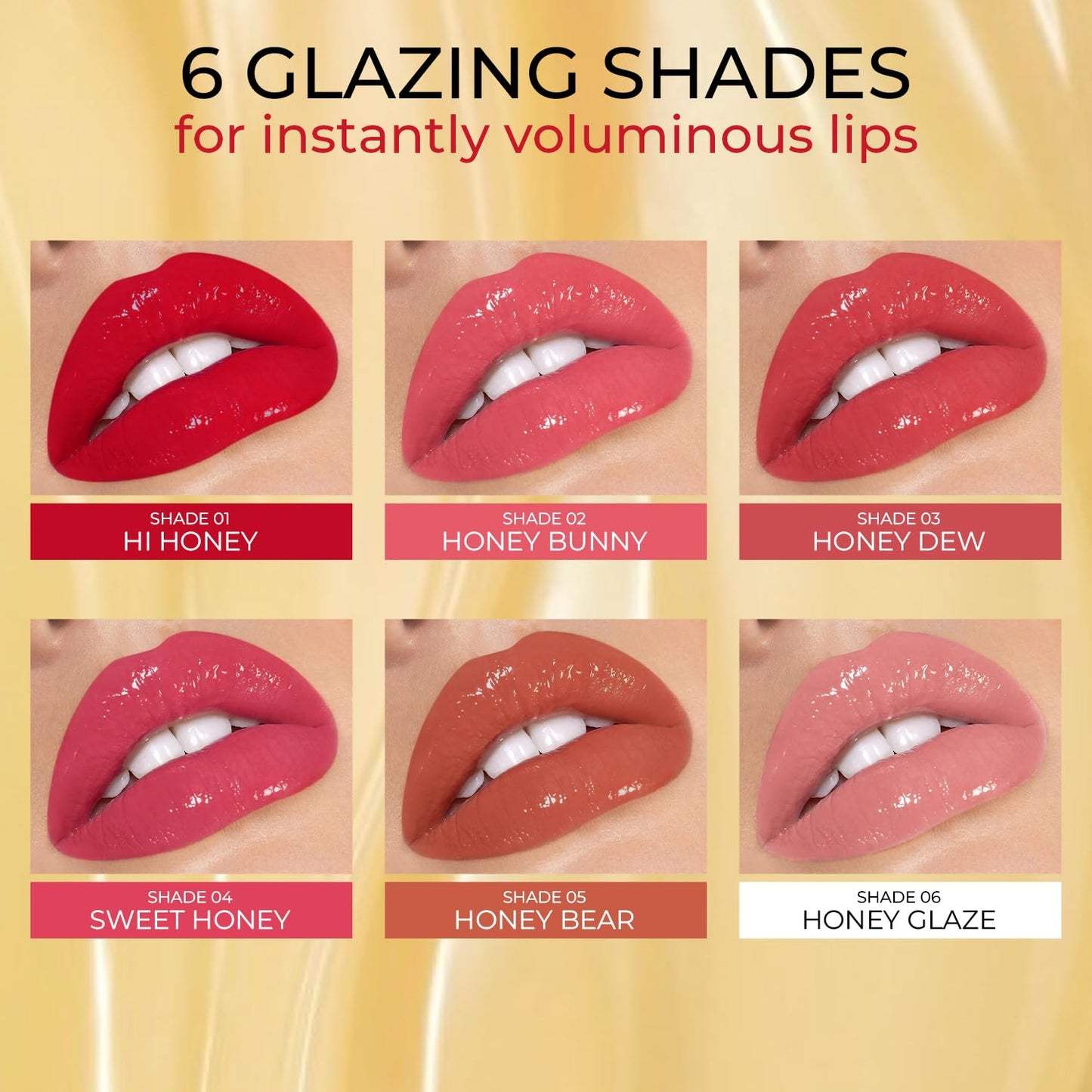 Just Herbs Lip Honey Plumping Gloss with Plant Vitamin C & Peppermint Oil (Honey Bunny, 4 ml)