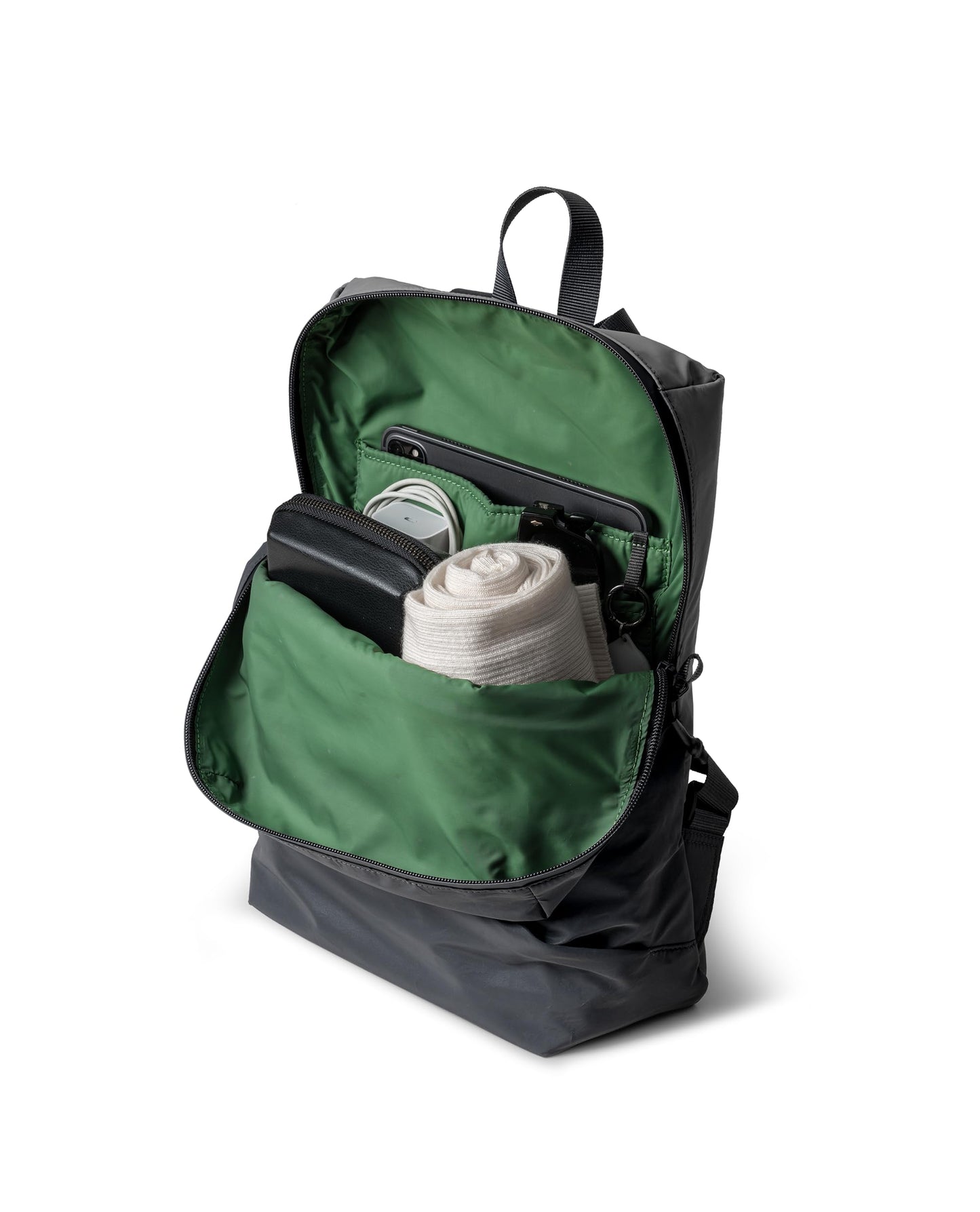 DailyObjects 1 Compartment Dark Grey Blaze Daypack|Lightweight Reflective Fabric|Casual Laptop Bag with Luggage Sleeve|Unisex Travel Backpack|iPad Storage|Adjustable Strap for Comfort Carry,7 L