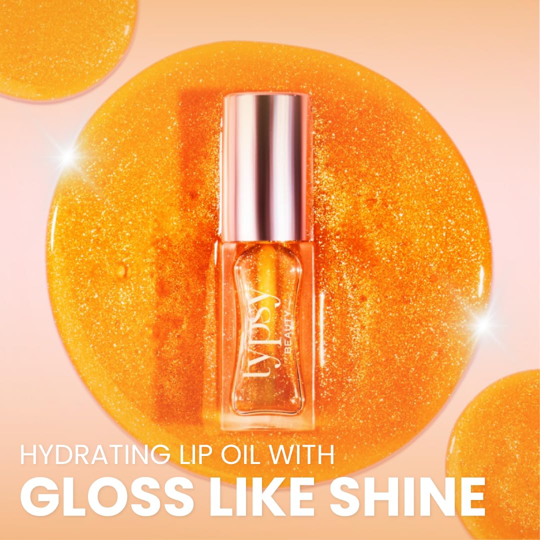 Typsy Beauty Hi Honey! SPF 25 Lip Oil| 7ml|Gloss like shine Enriched with Mirsalehi Honey & Vitamin E,PA+++ High UVA Protection |Zero Taste| Protects chapped lips with Metal Cooling Applicator