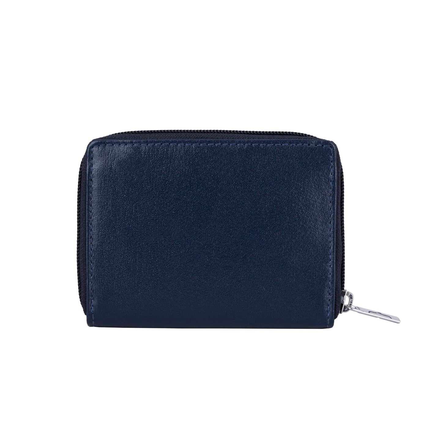 URBAN FOREST Claire Aniline Blue Leather Wallet for Women