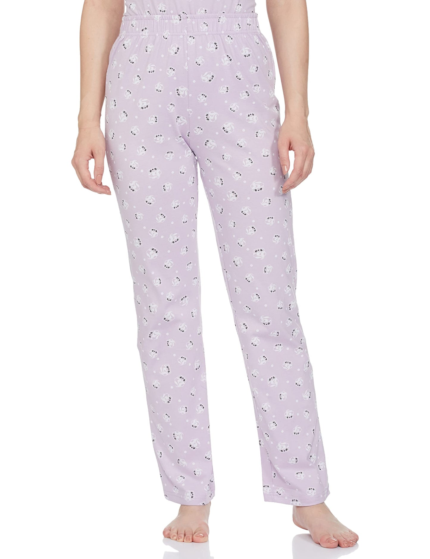 Max Plus Size Women All-Over Printed PJ Set (SP23TS01LAVENDER)_XL