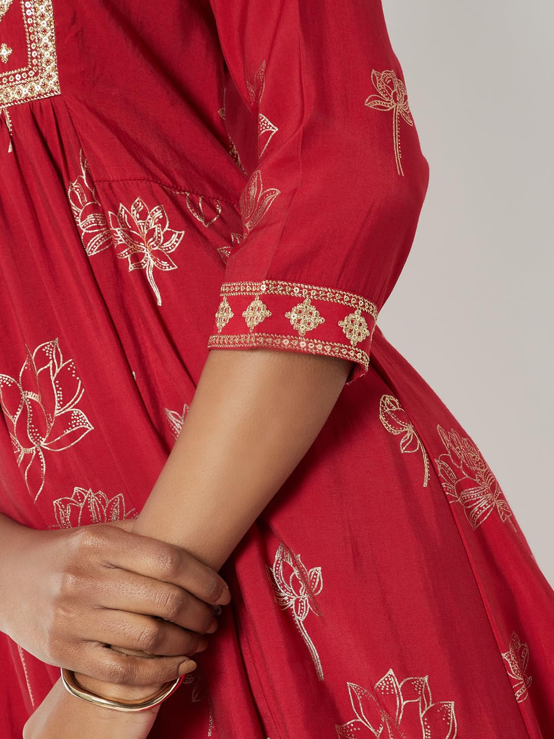 Max Women's Polyester Blend Kurta Set