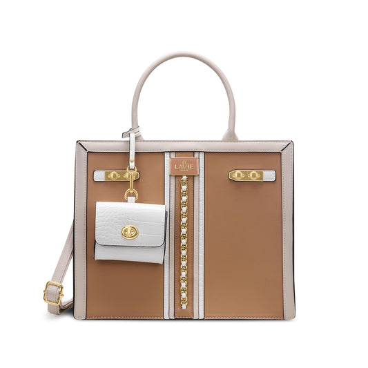 LAVIE PARIS Women's Louvre Chain Satchel Bag | Satchel Handbag for Work | Ladies Purse | Stylish Shoulder Bag | Gift for Women
