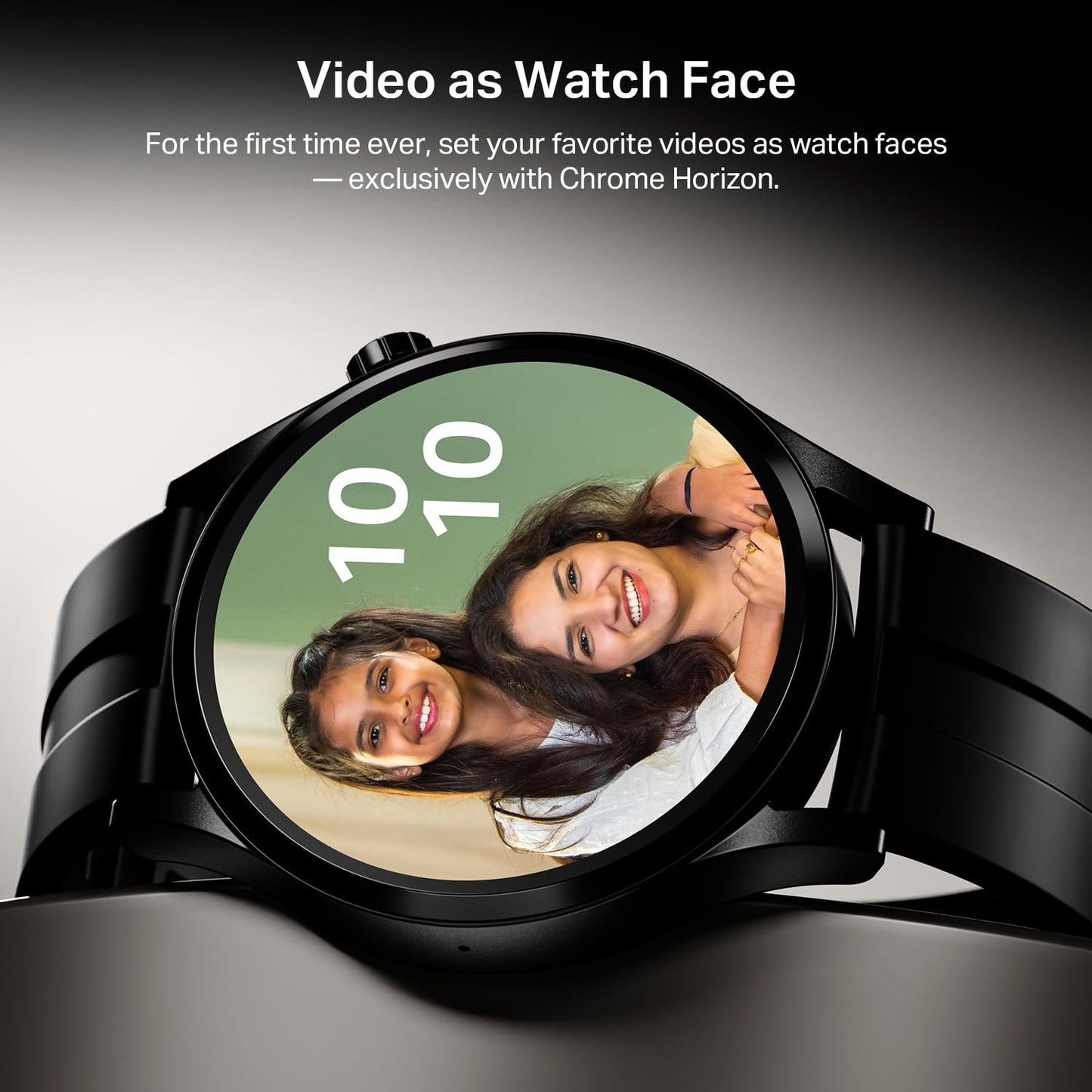 boAt Chrome Horizon, Video Watch Faces, 1.51” AMOLED Display, HRV & VO2 Max, Auto-Activity Detection, ASAP Charge, Advanced Bluetooth Calling, IP68, HR & SpO2 Monitor Smart Watch(Midnight Black)