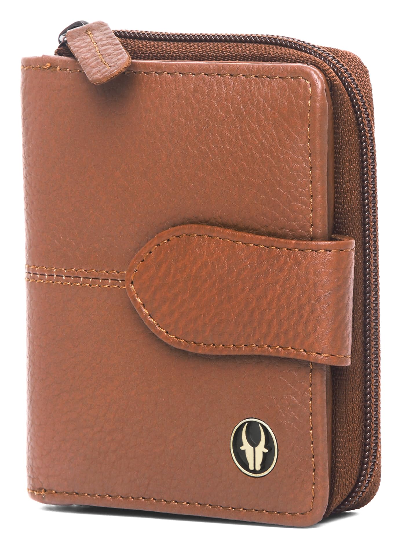 WildHorn® Leather Wallet for Men & Women | Wallet Combo for Men | Genuine Leather Purse | Premium Gift Box Edition | Gift Box for Birthday, Anniversary (Brown)