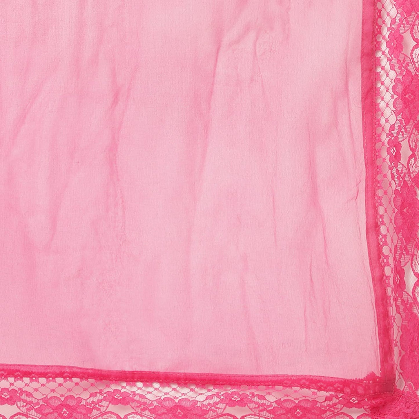 Divena Pink Solid Anarkali Kurta Pant set with Dupatta