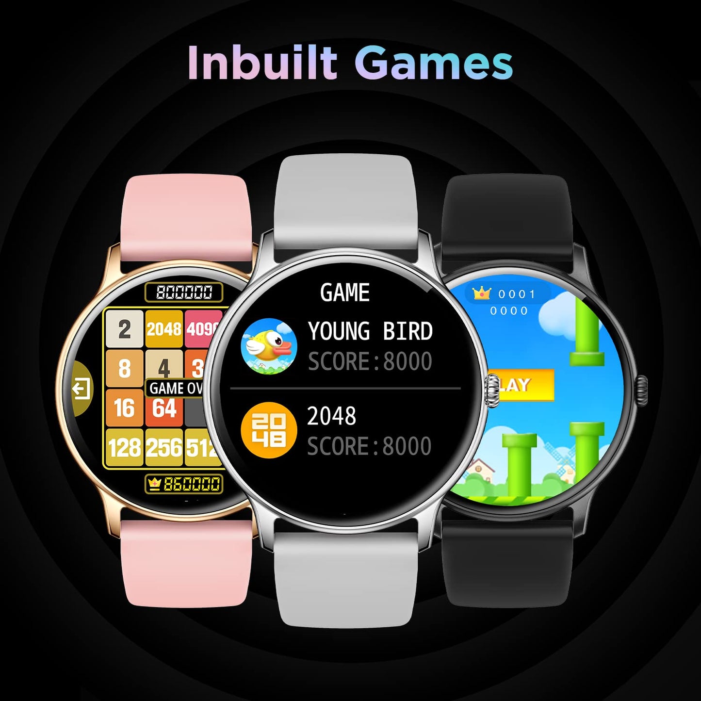 Fire-Boltt Phoenix Smart Watch with Bluetooth Calling 1.3,120+ Sports Modes, 240 * 240 PX High Res with SpO2, Heart Rate Monitoring & IP67 Rating (Black)