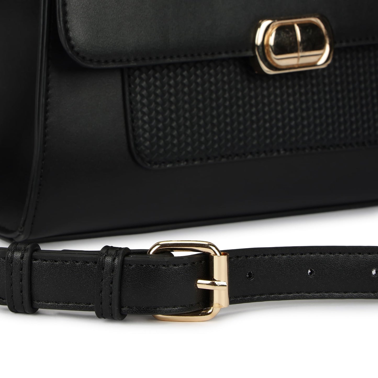 Fastrack ModLock Satchel | Women’s Faux-Leather Satchel | Dual Carry Options, Spacious Main Compartment & Quilted Front Pocket