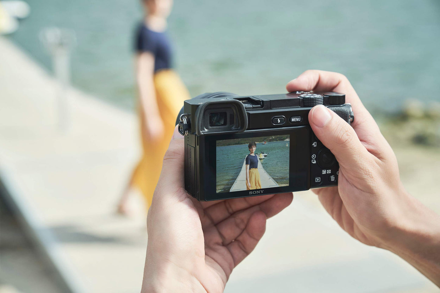 Sony Alpha ILCE 6100 24.2 MP Mirrorless Digital SLR Camera Body only | APS-C Sensor | Fast Auto Focus, Real-time Eye AF, Real-time Tracking | 4K Vlogging Camera - Black