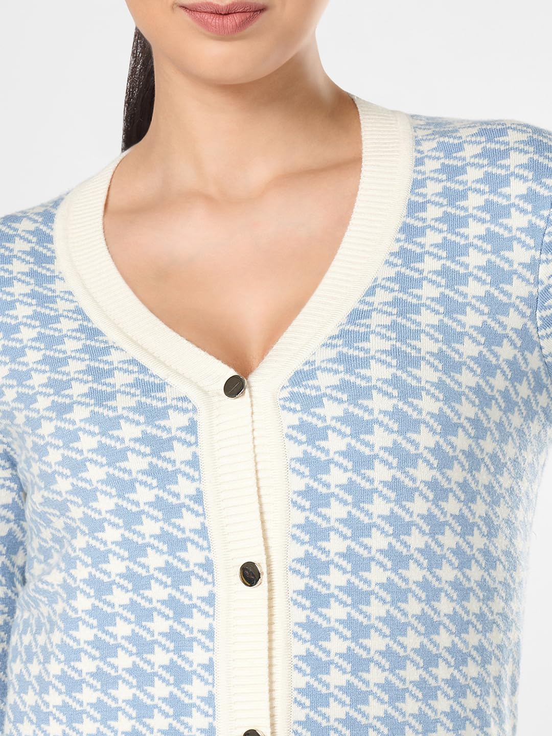 Annabelle by Pantaloons Women's 60% Viscose, 28% Nylon, 12% PBT Classic Cardigan