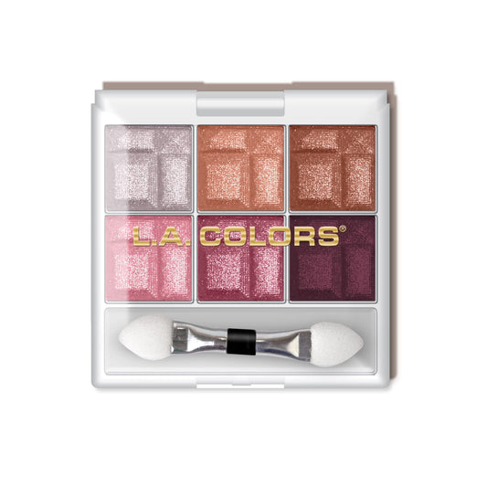 L.A. COLORS 6 Color Eyeshadow Palette Matte Finish, Delicate, 4g (Multicolor)